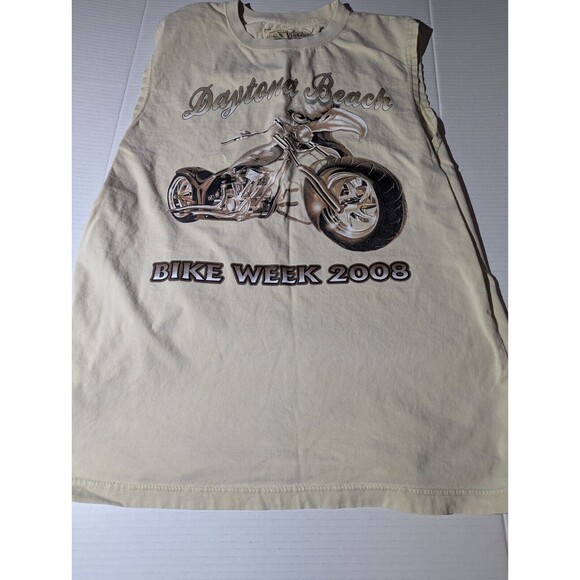 DAYTONA BEACH 2008 BIKE WEEK SLEEVELESS size large biker, summer - Picture 2 of 5